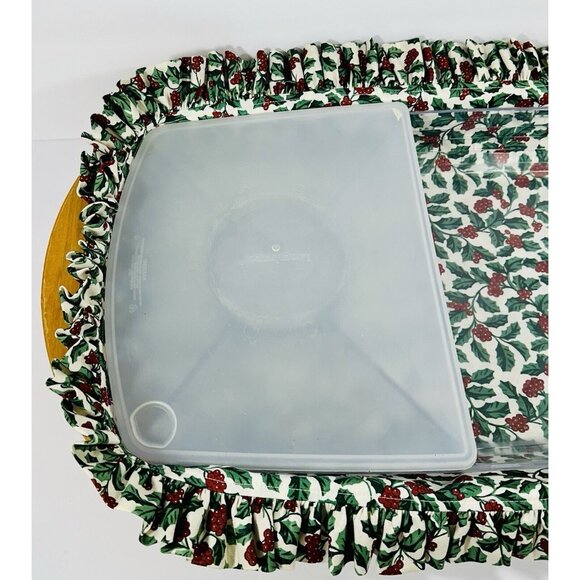 Longaberger 2003 Hostess Serve zit Up Basket Handwoven Brown Retired Christmas - Picture 5 of 16